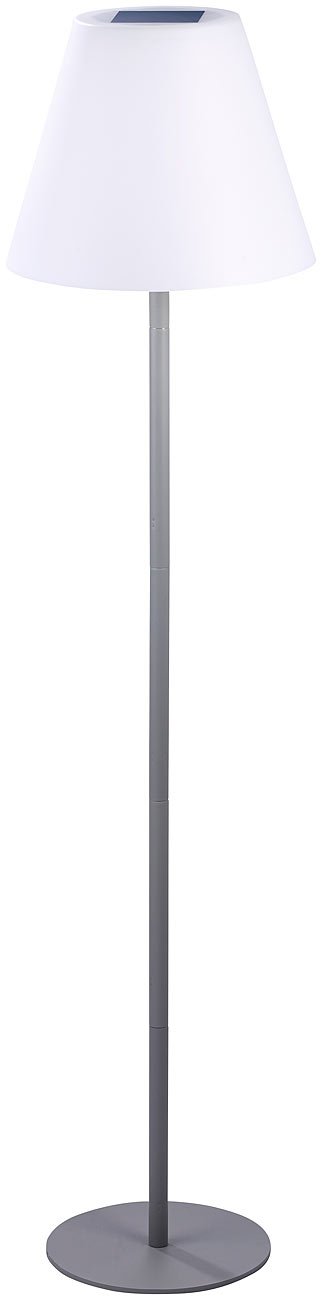 Lunartec Außenbeleuchtung Solar-Stehlampe warmweiß 50 lm IP44