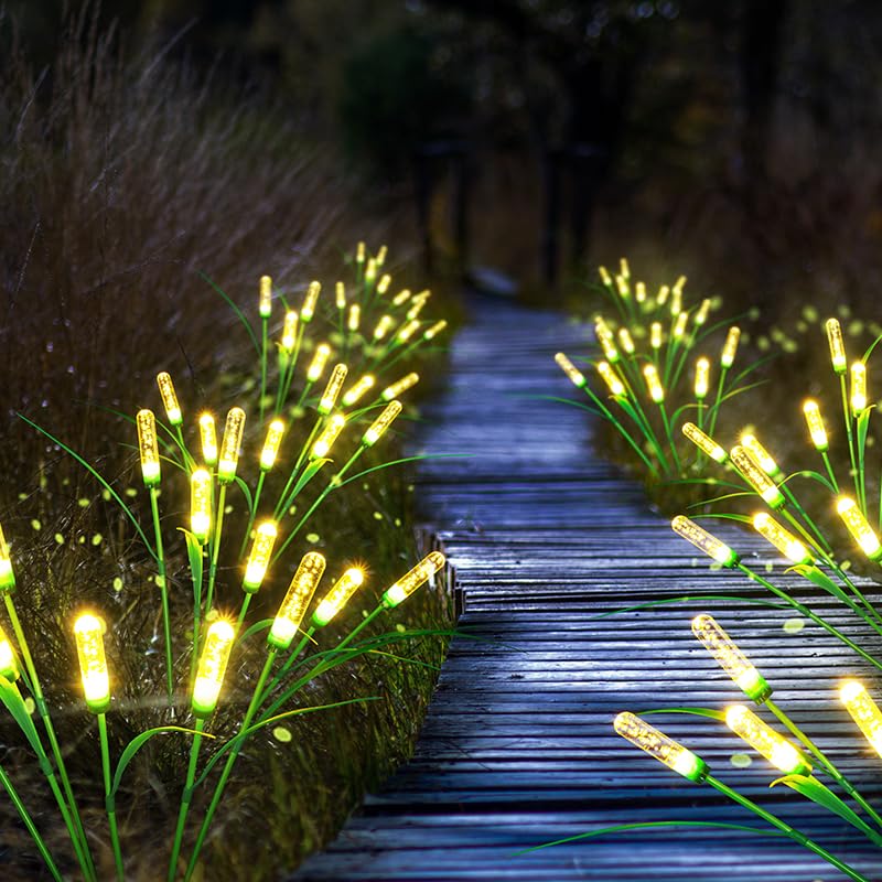Bxroiu Solar Laterne warmweiß 2er Set für Garten