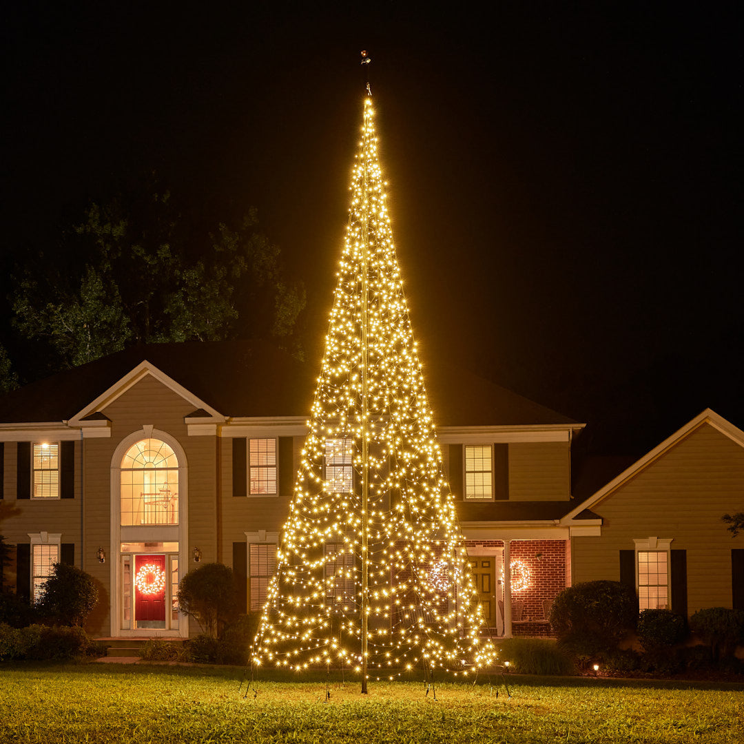 Fairybell Standard Fahnenmastbaum 6 m warmweiß 2000 LED