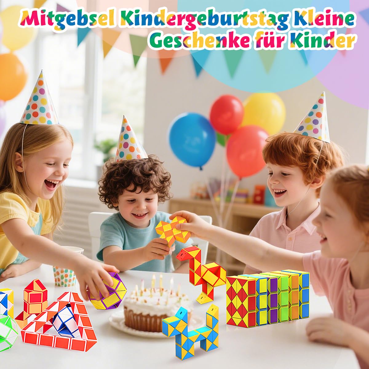 WEARXI Spielzeug Magische Schlangen 12er-Set mehrfarbig