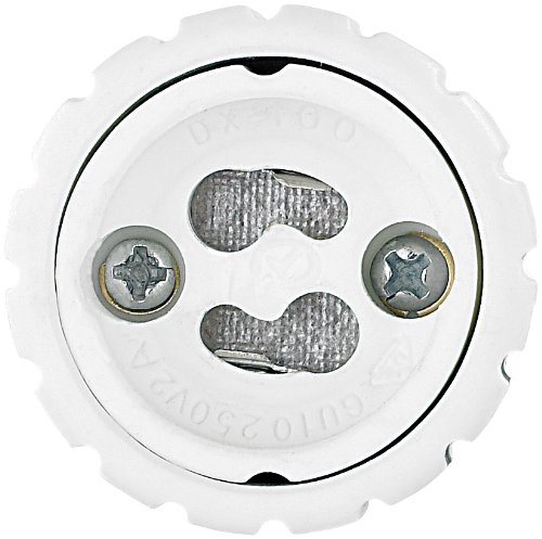 Lunartec Lampensockel-Adapter E27 auf GU10 Keramik 4er-Pack