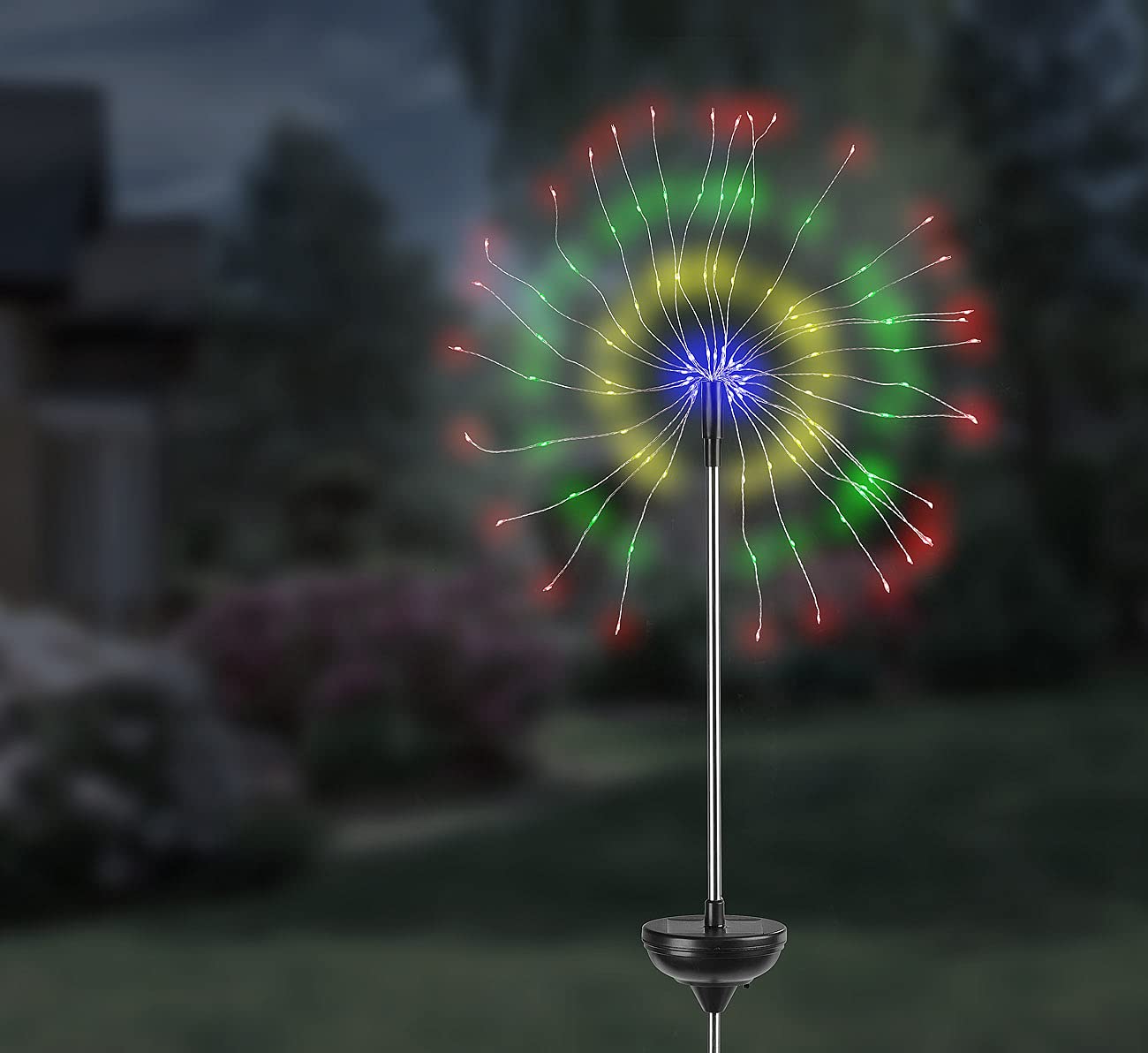 Lunartec Außenbeleuchtung Solar-Feuerwerk 120 LEDs bunt