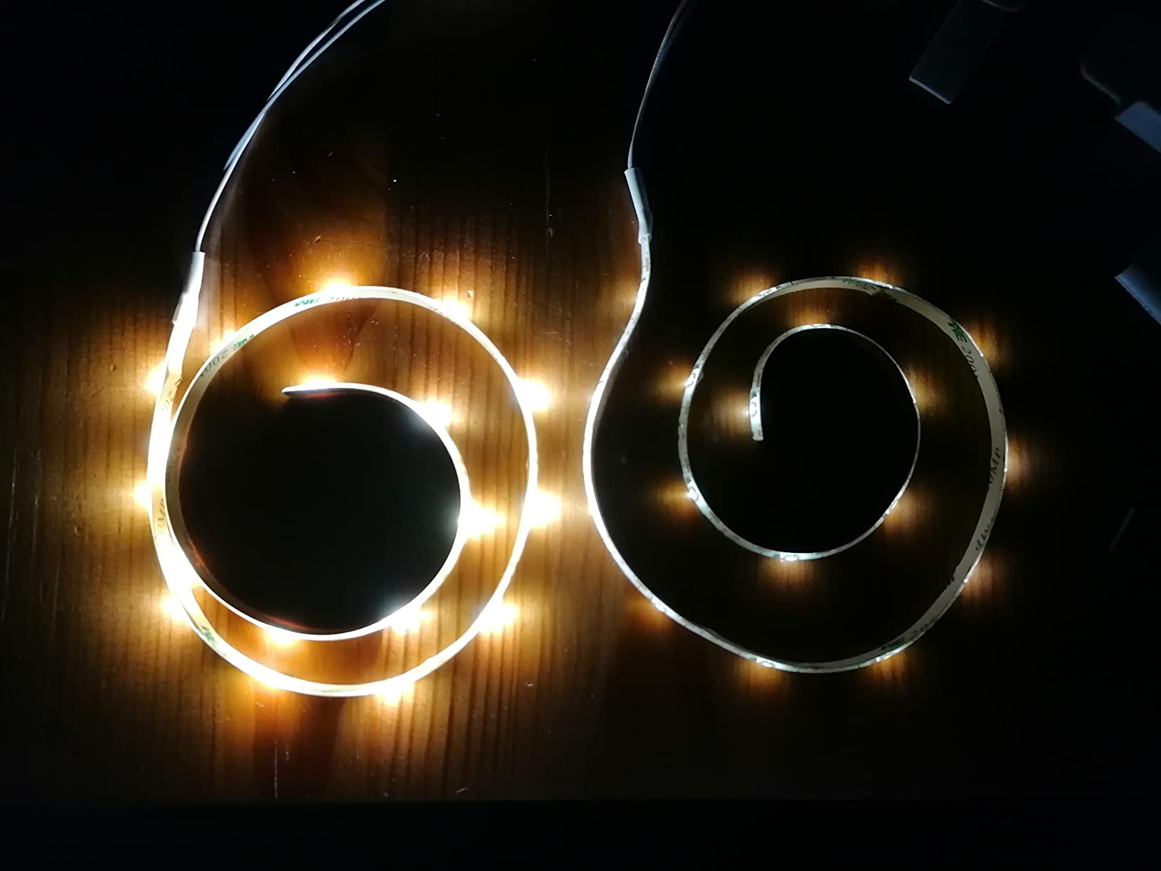 Lunartec LED-Streifen Batterie 60cm 2er-Set Tageslichtweiß