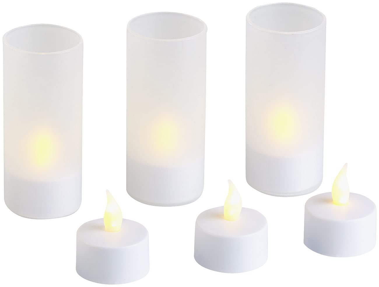 Lunartec LED-Teelichter Akku 24er-Set mit Fernbedienung