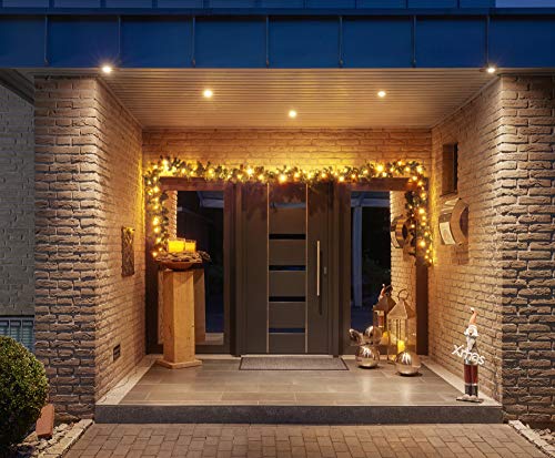 Bonetti LED Lichterketten Tannengirlande 5 m 80 LEDs warm-weiß