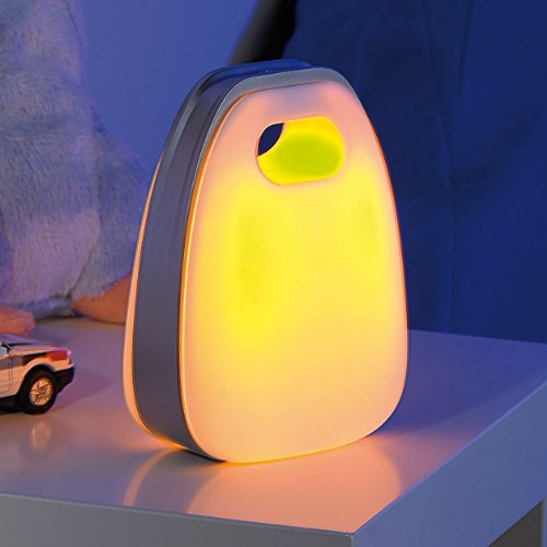 Lunartec Innenbeleuchtung Akku-Tischlampe warmweiß mit Griff