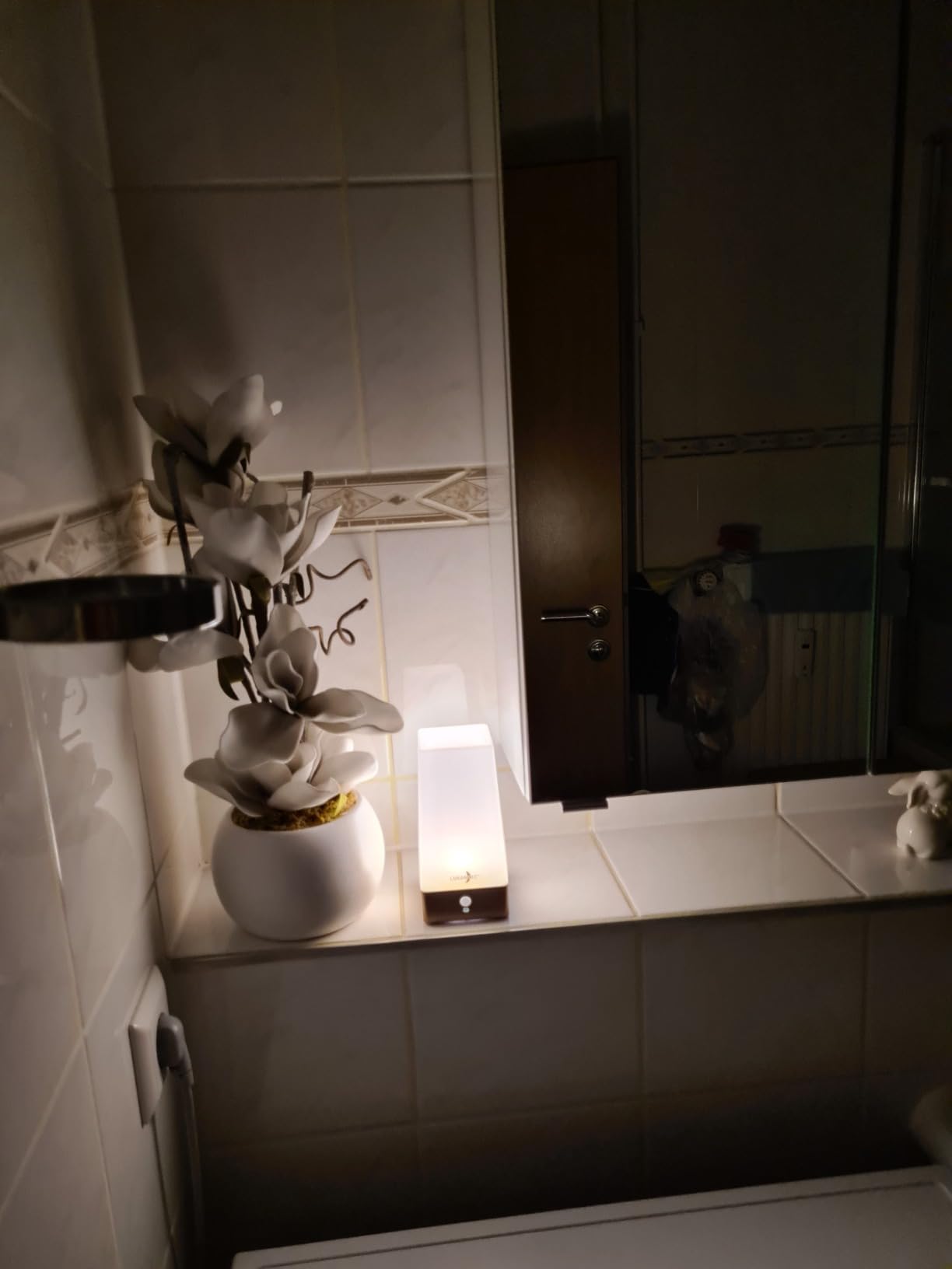 Lunartec Innenbeleuchtung LED Akku Tischlampe 2er-Set warmweiß