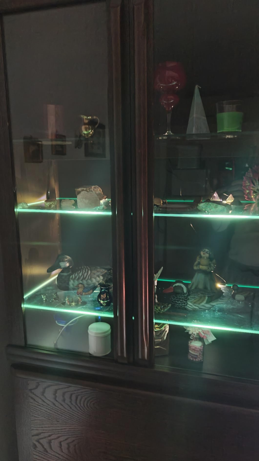 Lunartec Glasbodenbeleuchtung 4 Clips 12 LEDs warmweiß