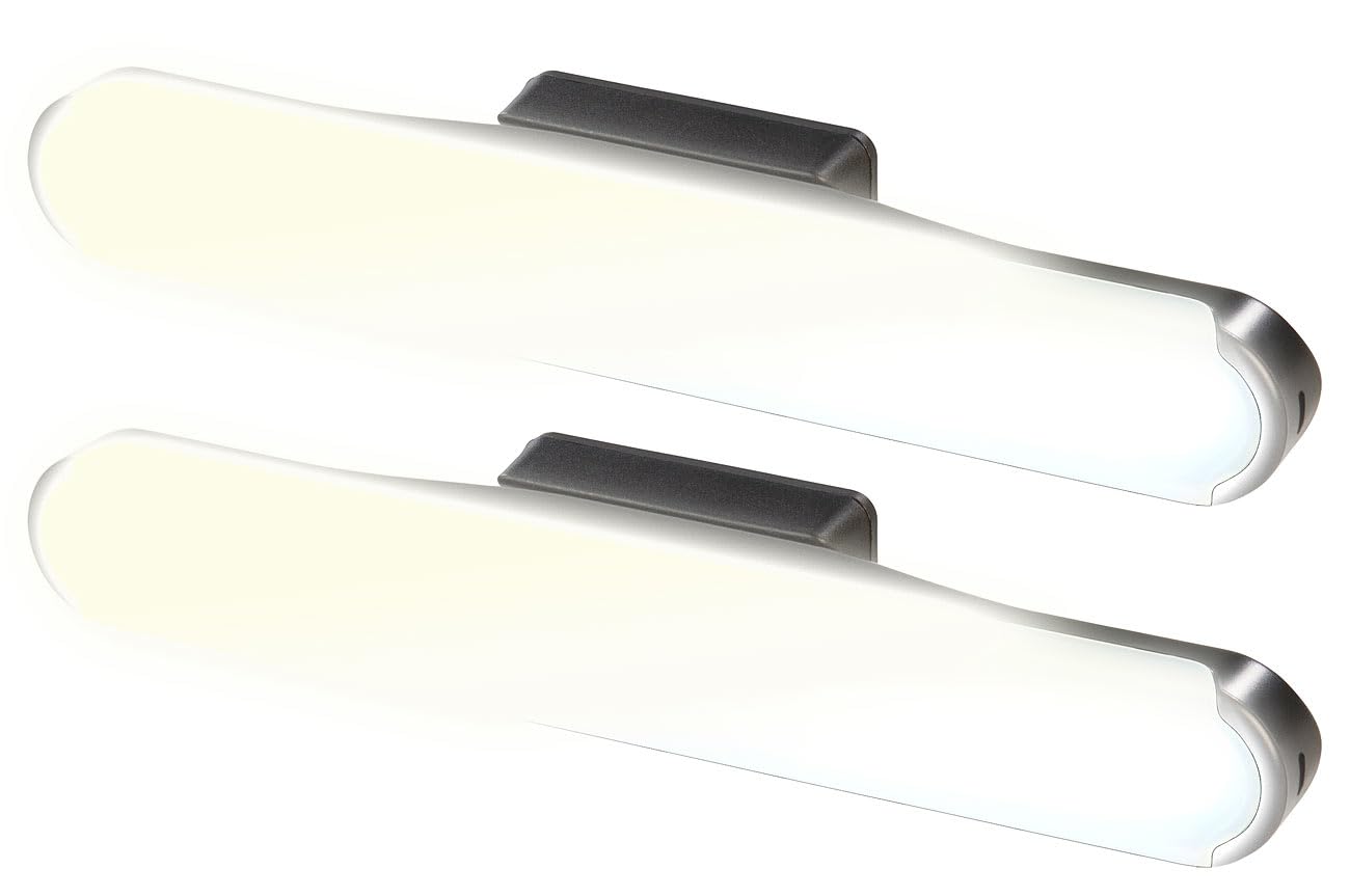 Lunartec Innenbeleuchtung Akku-LED-Leselampe 24cm 2er-Set