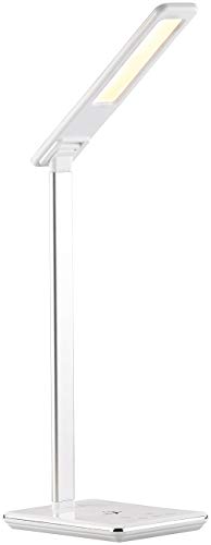 Lunartec Innenbeleuchtung Schreibtischlampe Qi LED 800 Lumen