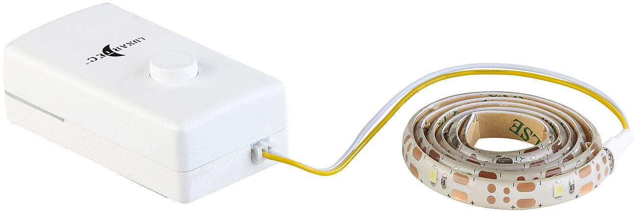 Lunartec Leuchtmittel LED Streifen Batterie 60cm tageslichtweiß