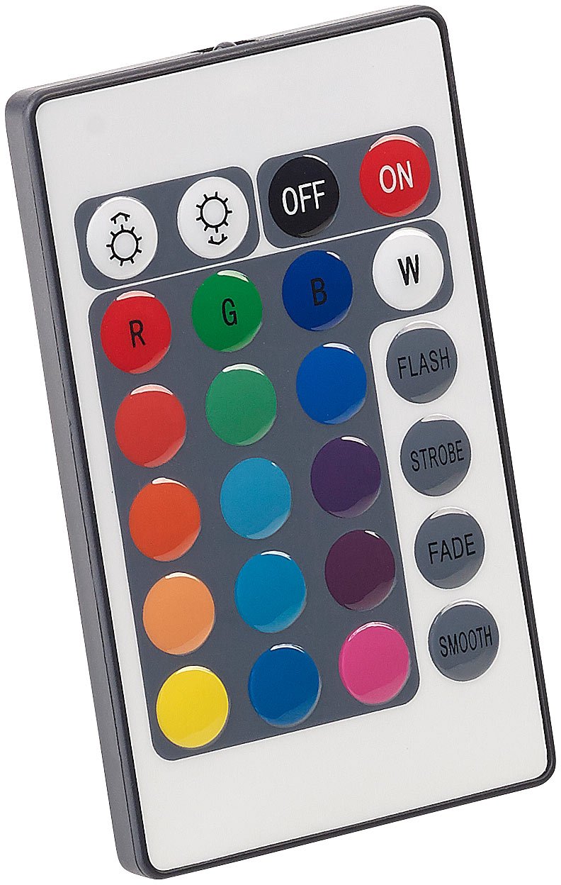 Lunartec Innenbeleuchtung LED-Glasbodenbeleuchtung 2er-Set RGB