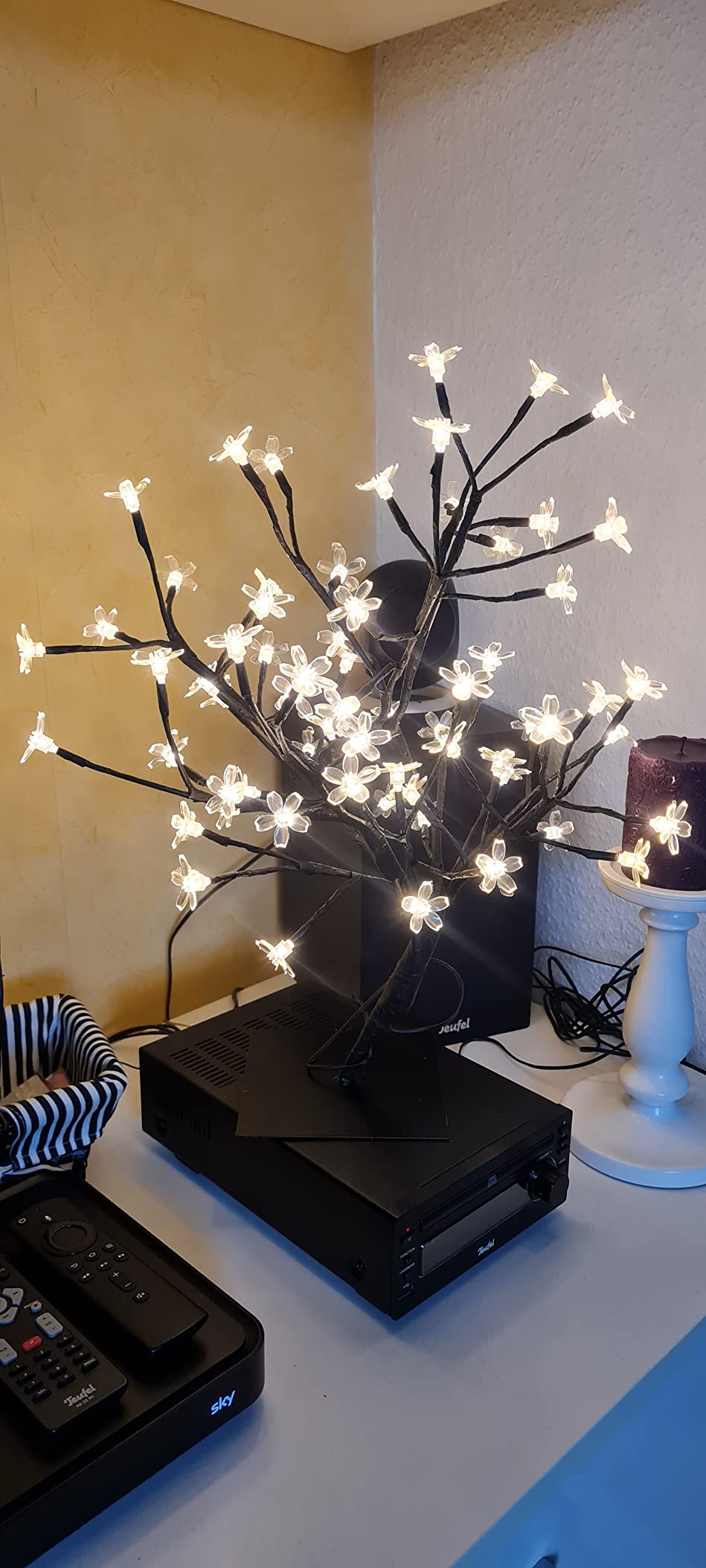 Lunartec Außenbeleuchtung LED Bäumchen 45 cm warmweiß