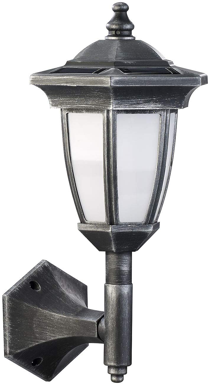 Lunartec Außenbeleuchtung Solar-Laterne Flammeneffekt 24 LEDs