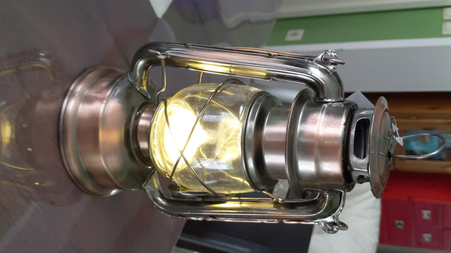 Lunartec Sturmlaterne LED Bronze warmweiß batteriebetrieben