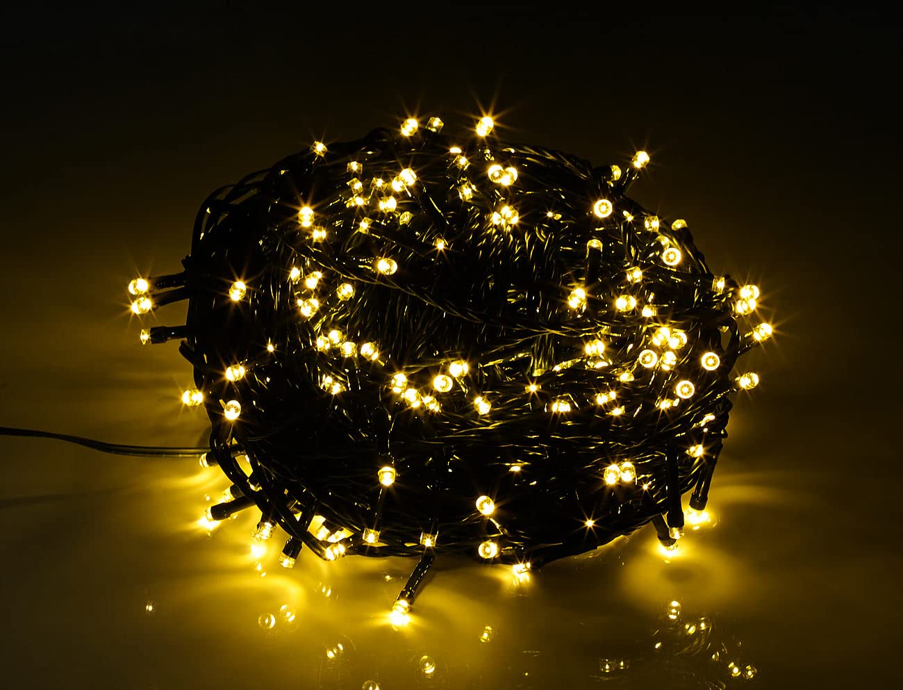 Lunartec Licht-Dekoration WLAN-Lichterkette 32m warmweiß 320 LEDs