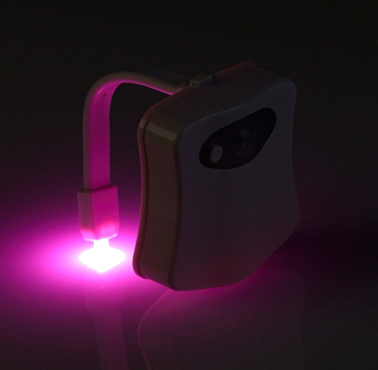 Lunartec WC Licht LED Toilettenlicht mit Bewegungsmelder 16 Farben