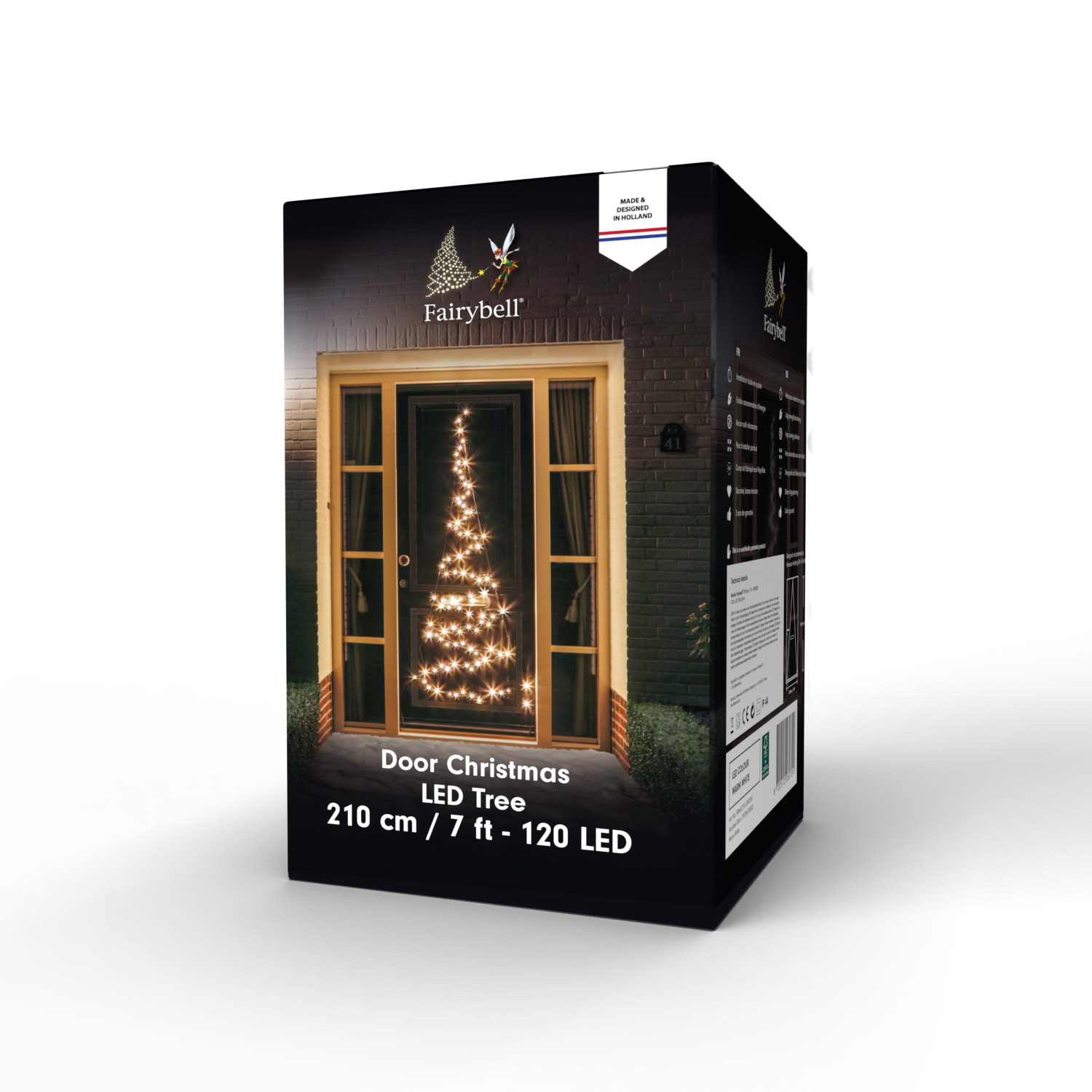 Fairybell Standard Door Tree 210cm 120 LED warmweiß