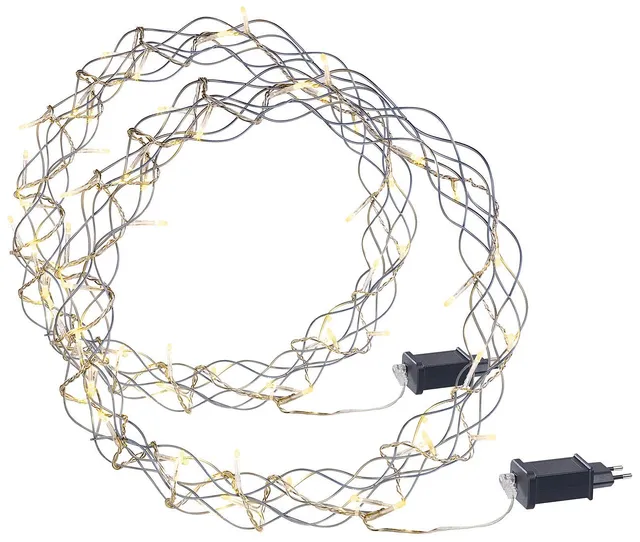 Lunartec Licht-Dekoration LED-Lichtkranz 32 LEDs 30 cm 2er-Set