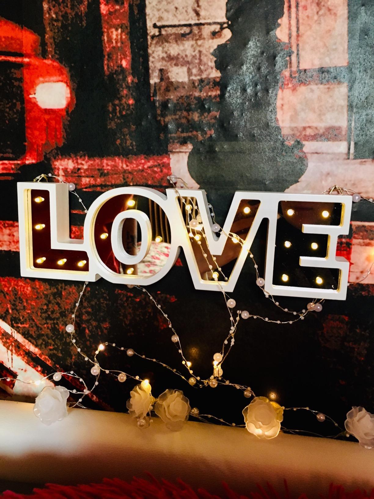 Lunartec Licht-Dekoration LOVE Schriftzug batteriebetrieben