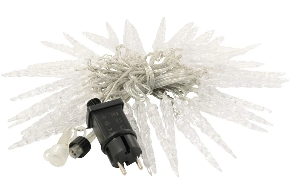 Bonetti LED Lichterketten 40-er Eiszapfen Lichterkette kaltweiß