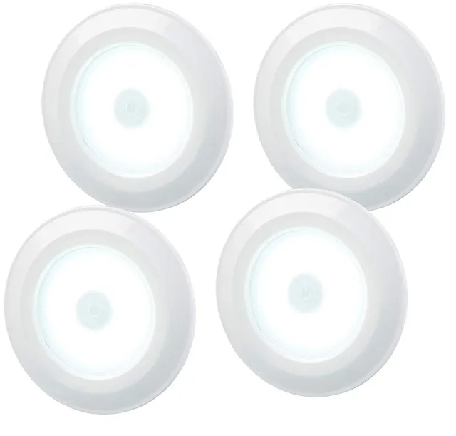 Lunartec Innenbeleuchtung UBL-16.w Spots 4er-Set Batterie