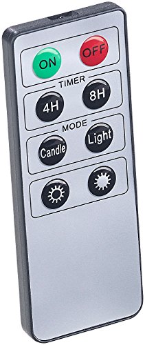 Lunartec Licht-Dekoration LED-Baumkerzen 10er-Set silber