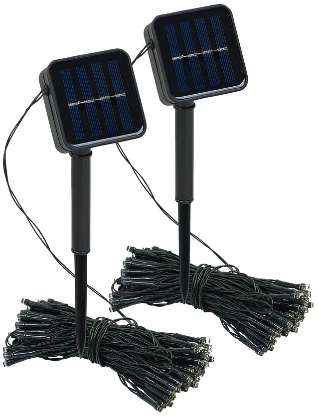 Lunartec Licht-Dekoration Solar Lichternetz warmweiss 12 m