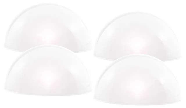 Lunartec Licht-Dekoration Solar-Halbkugel weiß 4er-Set 20 cm