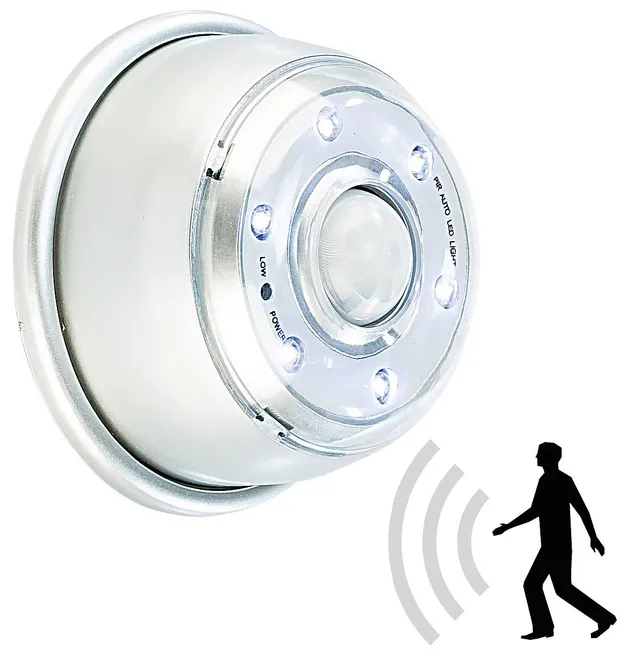 Lunartec Außenbeleuchtung LED Bewegungsmelder IP44 Magnet 100lm