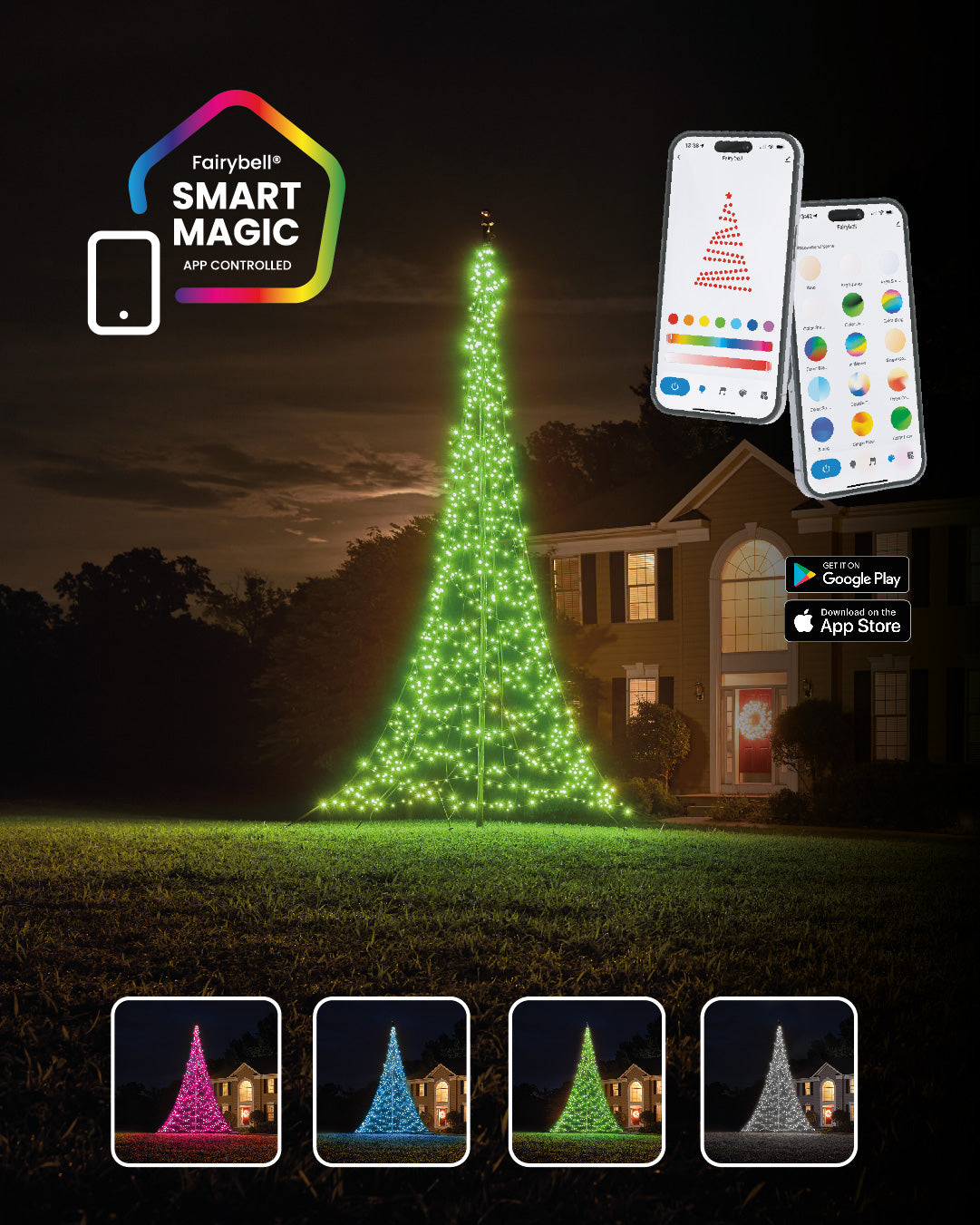 Fairybell Pro Smart Magic Weihnachtsbaum 4 m 864 LED App