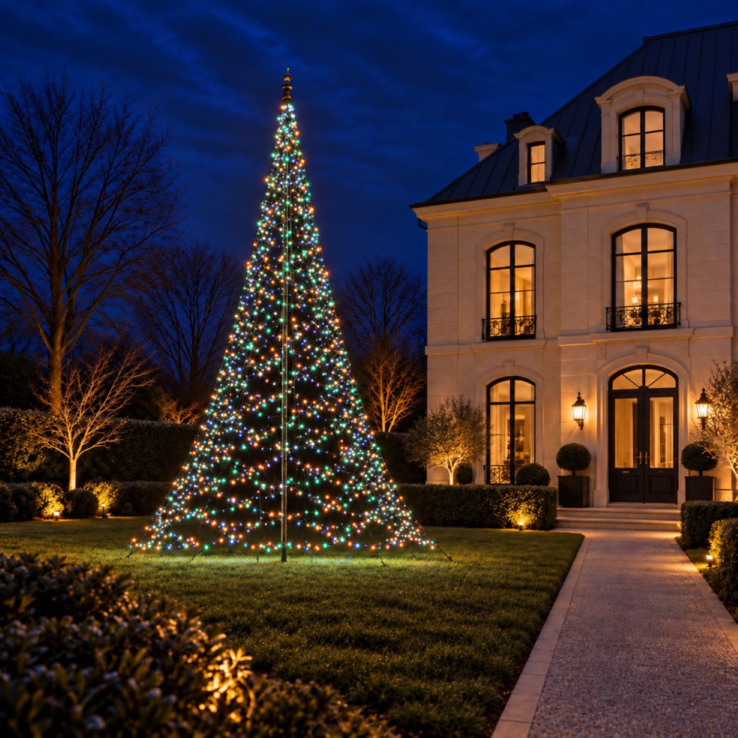 Fairybell Premium Weihnachtsbaum 8 m 3024 LED warmweiß-bunt