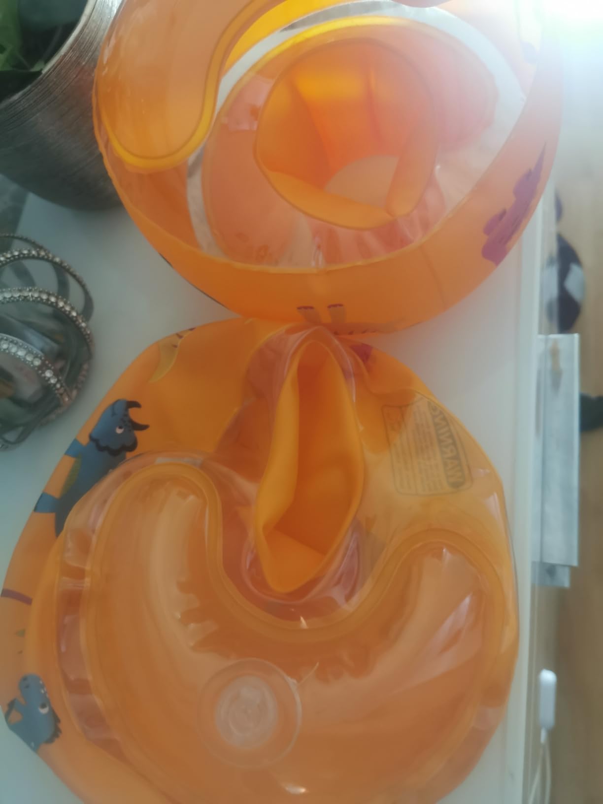 WEARXI Schwimmhilfen Schwimmflügel Orange 1-6 Jahre 5-25 kg