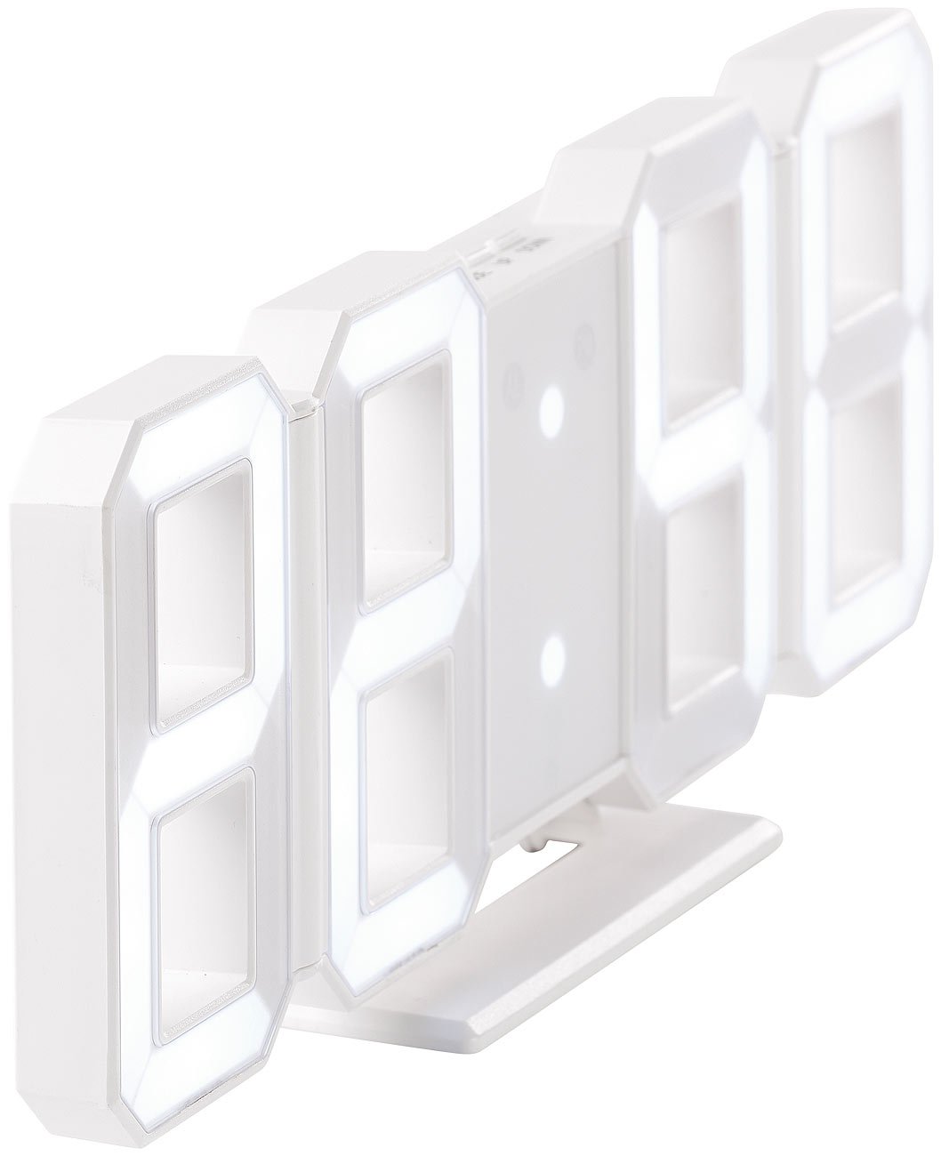 Lunartec LED-Uhren Jumbo-Digitaluhr Wand 28 cm mit Wecker
