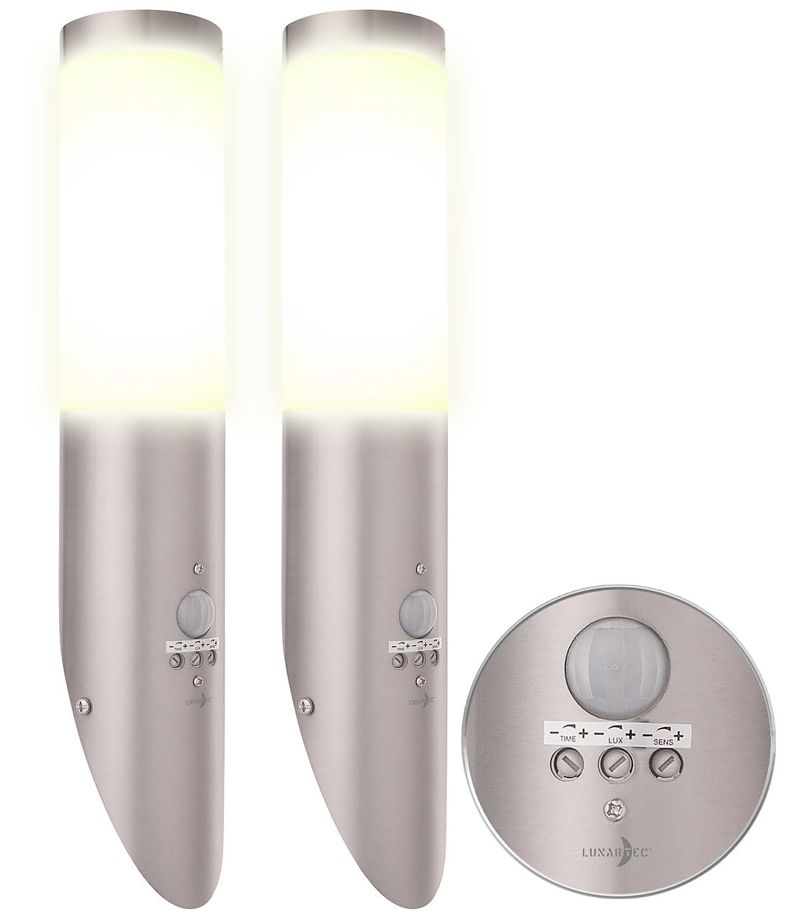 Lunartec Außenbeleuchtung Wandleuchte E27 2er-Set IP65