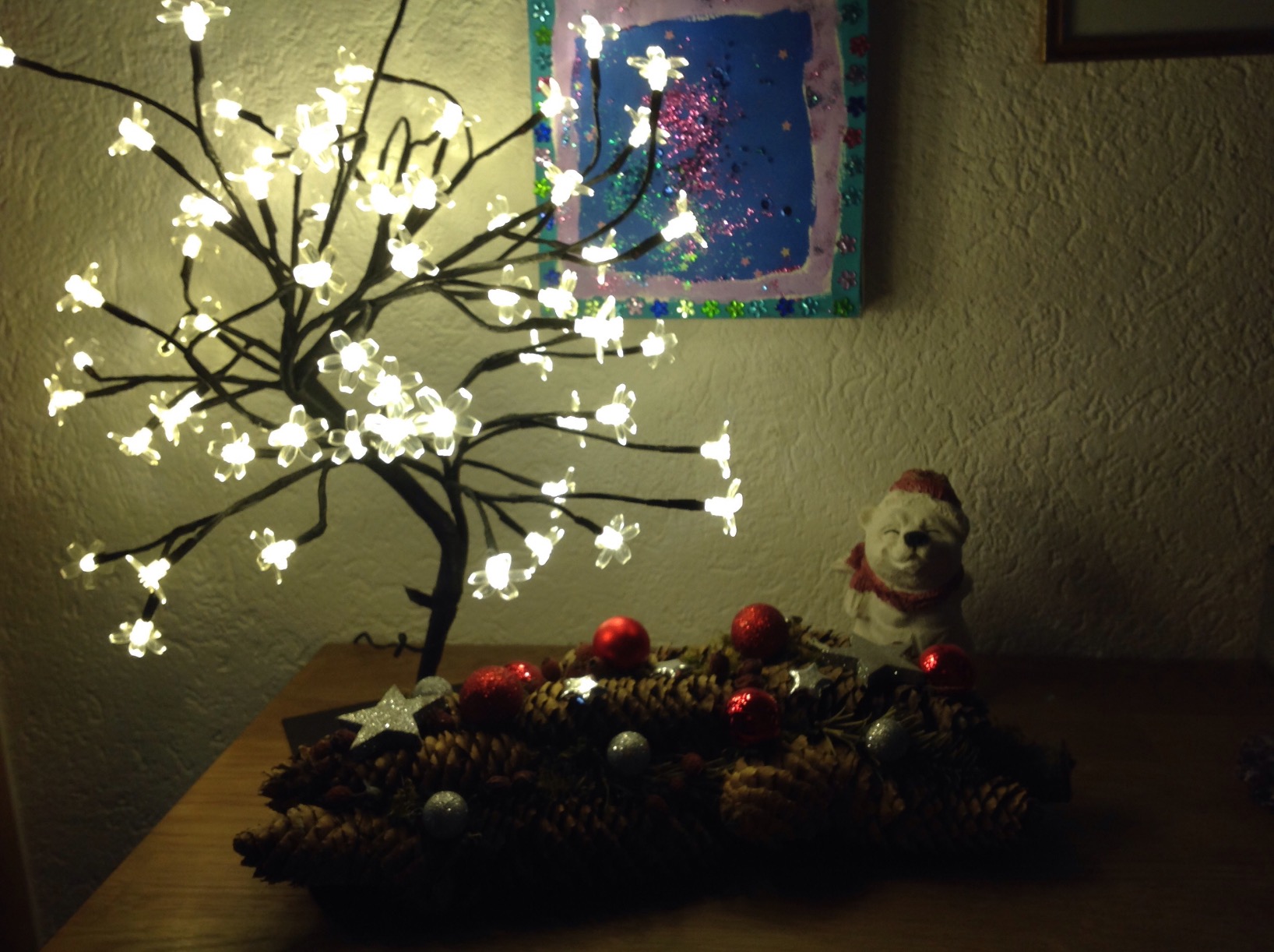 Lunartec Außenbeleuchtung LED Bäumchen 45 cm warmweiß