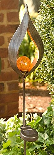 Bonetti Solar Lights Gartenstecker 3er-Set 93 cm Glaskugel