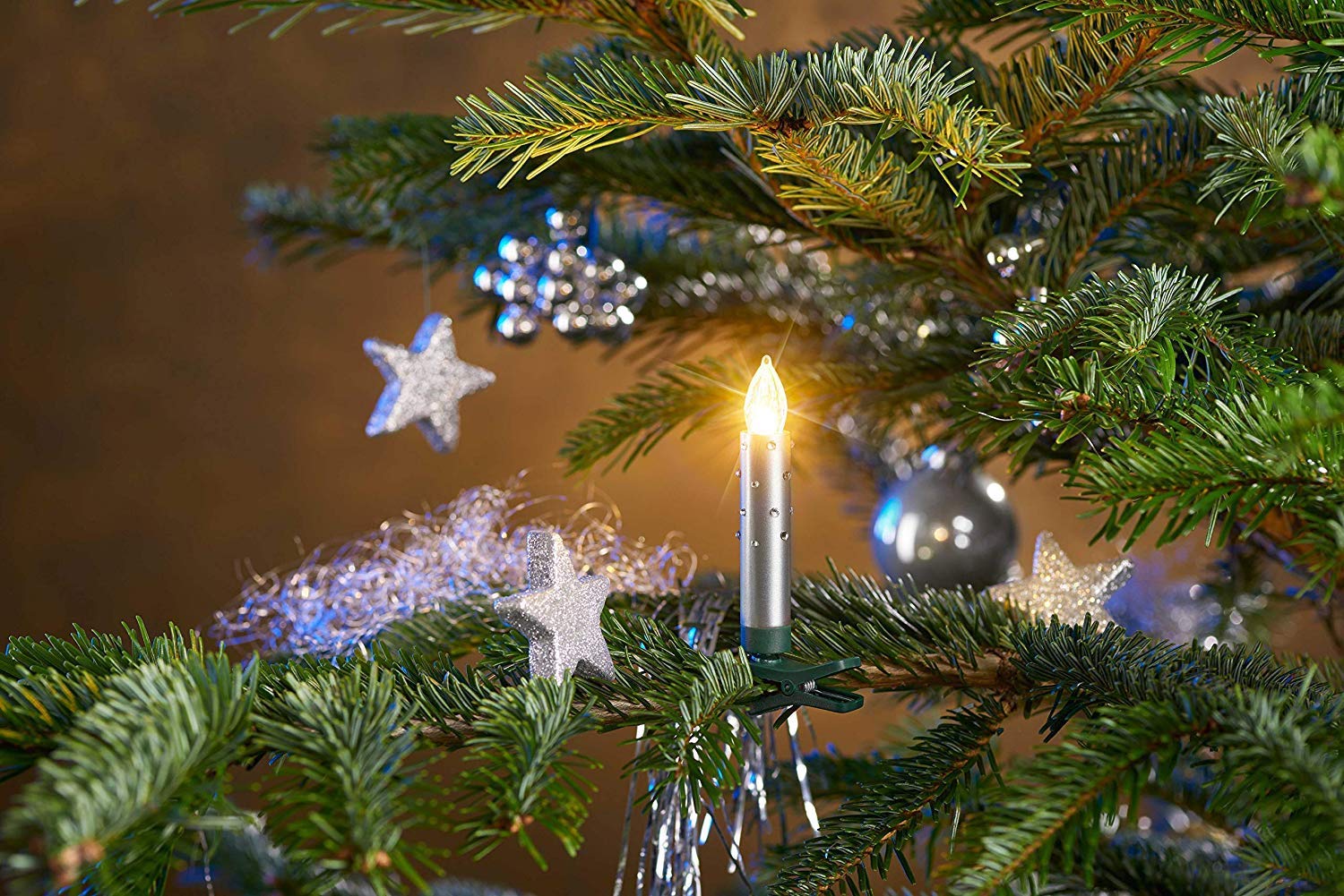Bonetti Wireless Christmas Candles 12er-Set silber warmweiß