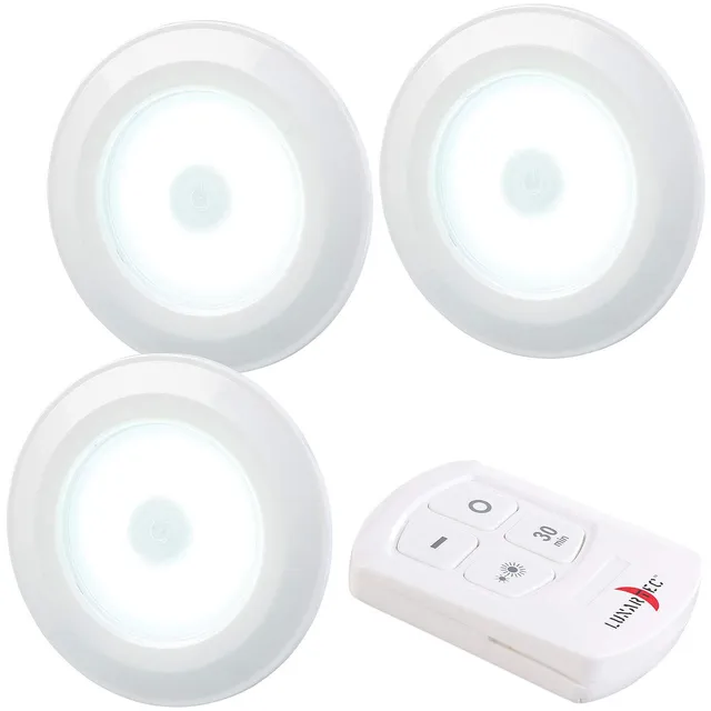 Lunartec Innenbeleuchtung Unterbauleuchten 3er-Set COB mit Timer