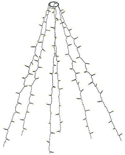 Lunartec Licht-Dekoration Überwurf-Lichterkette 240 LED Ring