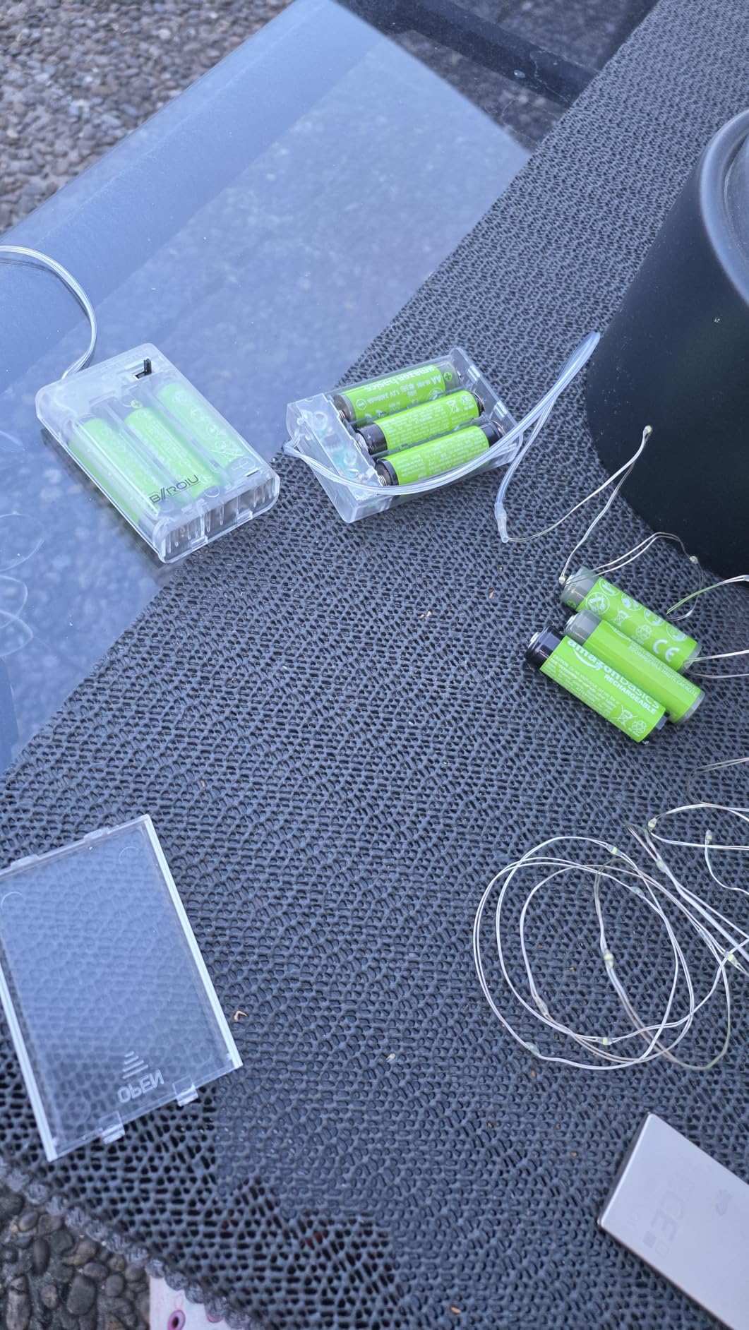 Bxroiu Lichterkette 50 LED Silberdraht 5 m warmweiß 2er Set