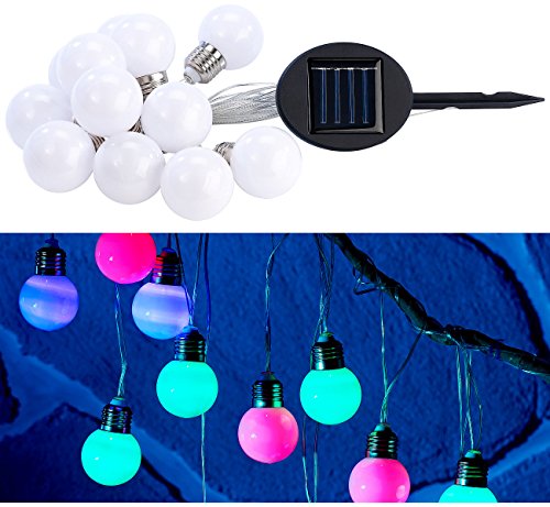 Lunartec Licht-Dekoration Lichterkette Solar 5 m multicolor