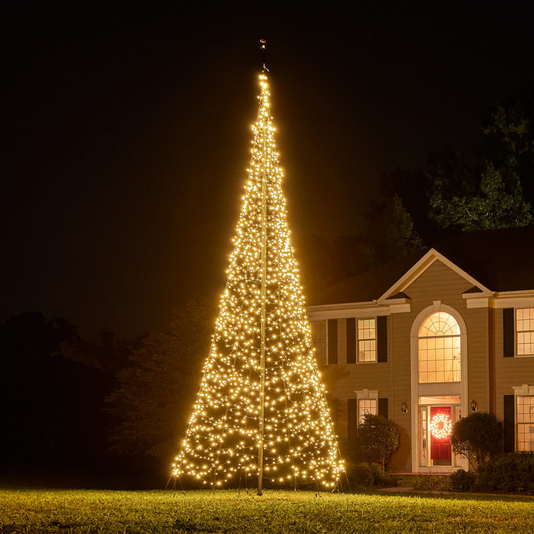 Fairybell Standard Fahnenmastbaum 6 m warmweiß 2000 LED