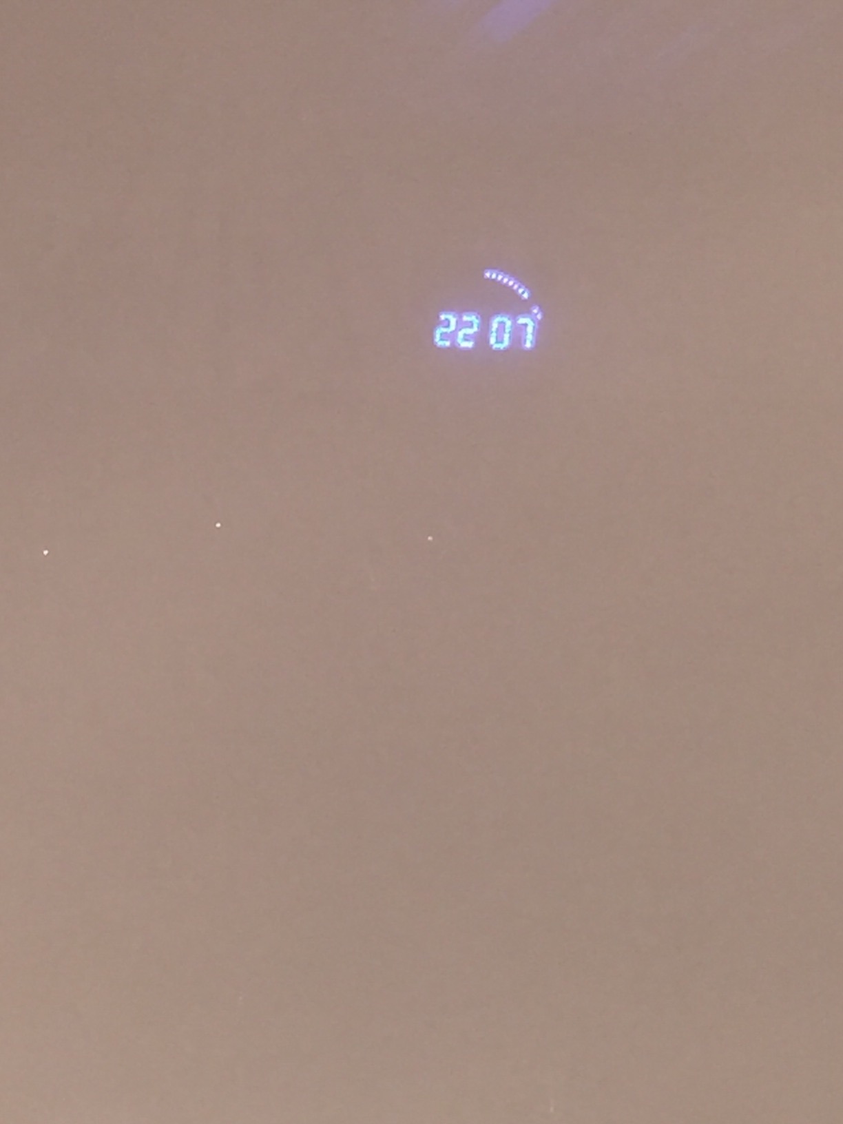 Lunartec LED-Uhren Funk-Wanduhr Blau 250 mm mit Netzteil