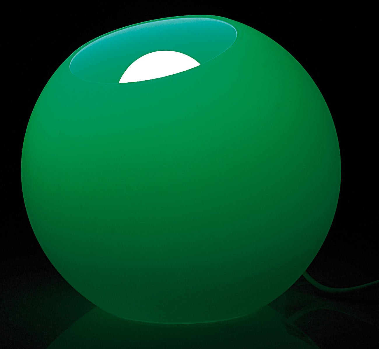 Lunartec Licht-Dekoration LED-Lichtkugel Milchglas 19 cm RGB Fernbedienung