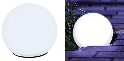 Lunartec Licht-Dekoration Leuchtkugel Solar Ø9 cm weiß
