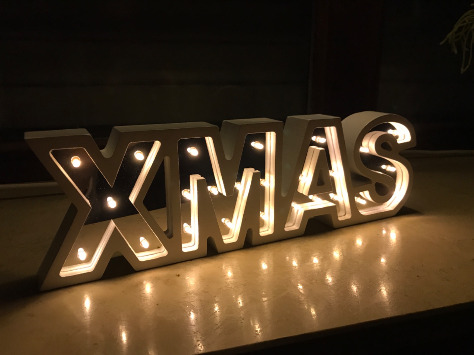 Lunartec Licht-Dekoration XMAS Schriftzug batteriebetrieben