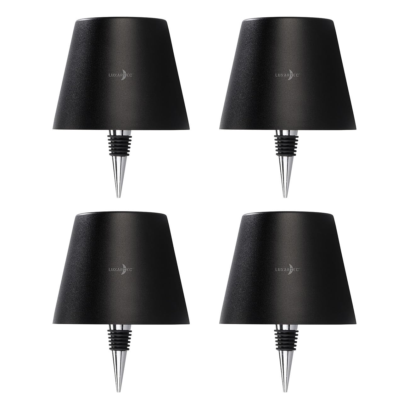 Lunartec Innenbeleuchtung Flaschenlampe 4er-Set RGBW Akku