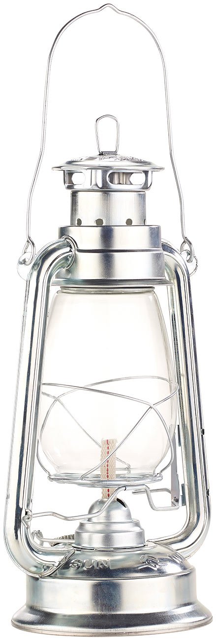 Lunartec Taschenlampen Petroleum-Sturmlaterne Amalia Blech 270 ml