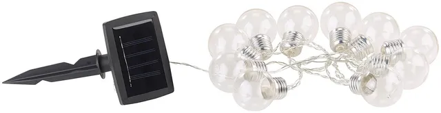 Lunartec Licht-Dekoration Solar-Lichterkette 10 Birnen warmweiß